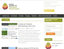 Tablet Screenshot of ceturismoresponsable.com